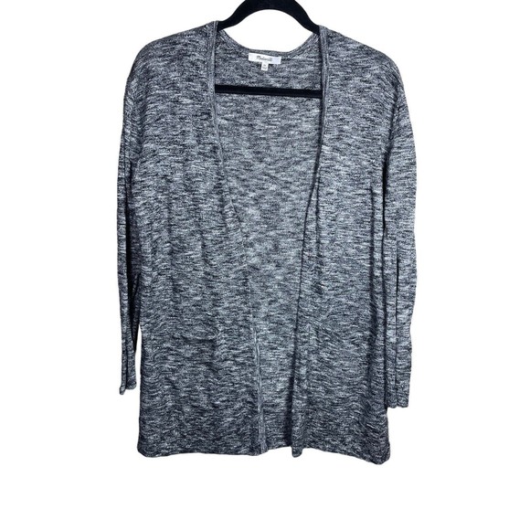 Madewell Summer Ryder - Cardigan Sweater Women’s XS - Gray - Open Front Pockets‎ - Picture 2 of 10